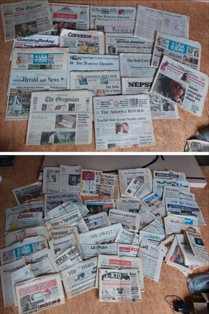 Buitenlandse kranten magazine dagbladen gazetten (60 a 70), Ophalen of Verzenden, 1980 tot heden, Krant