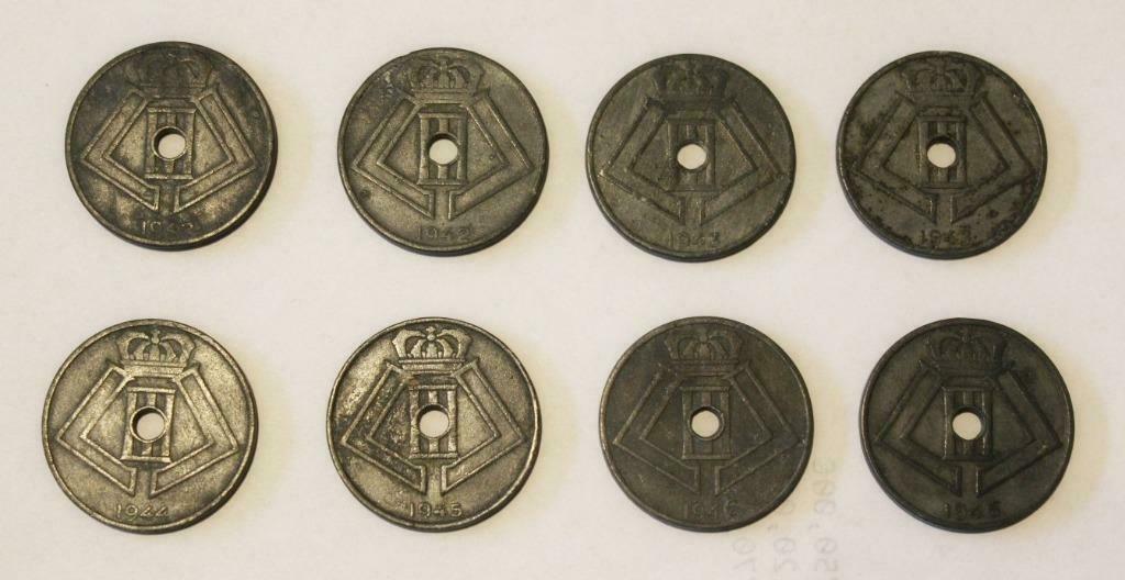 25 cents Leopold 3 Belgique zinc, Enlèvement ou Envoi, Autre, Série