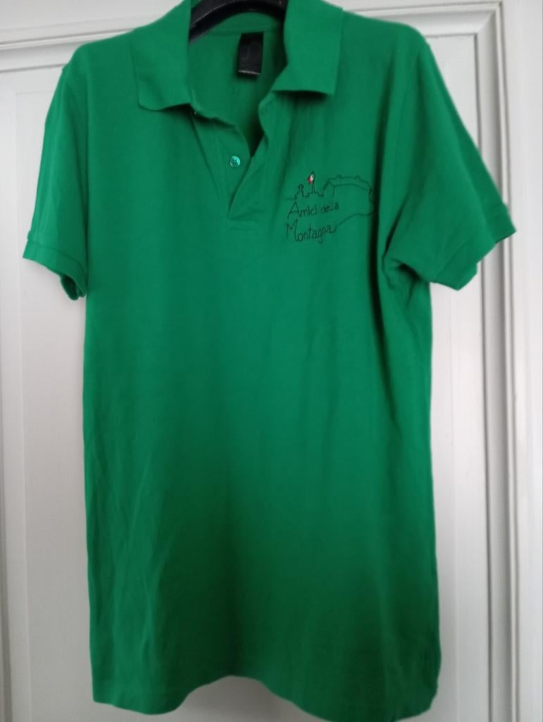 Polo vert, taille : M - Amici della Montagna, Enlèvement ou Envoi, Comme neuf, Taille 48/50 (M)