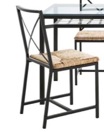 IKEA - Chaise GRANAS, Ophalen, Gebruikt, Zwart, Metaal