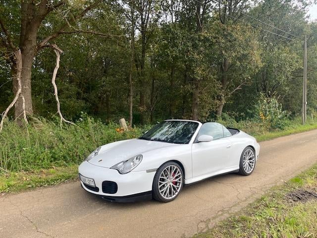 Porsche 996 4S cabrio *PSE* IMS OK*, Auto's, Automaat, 4 zetels, Zwart, Cabriolet
