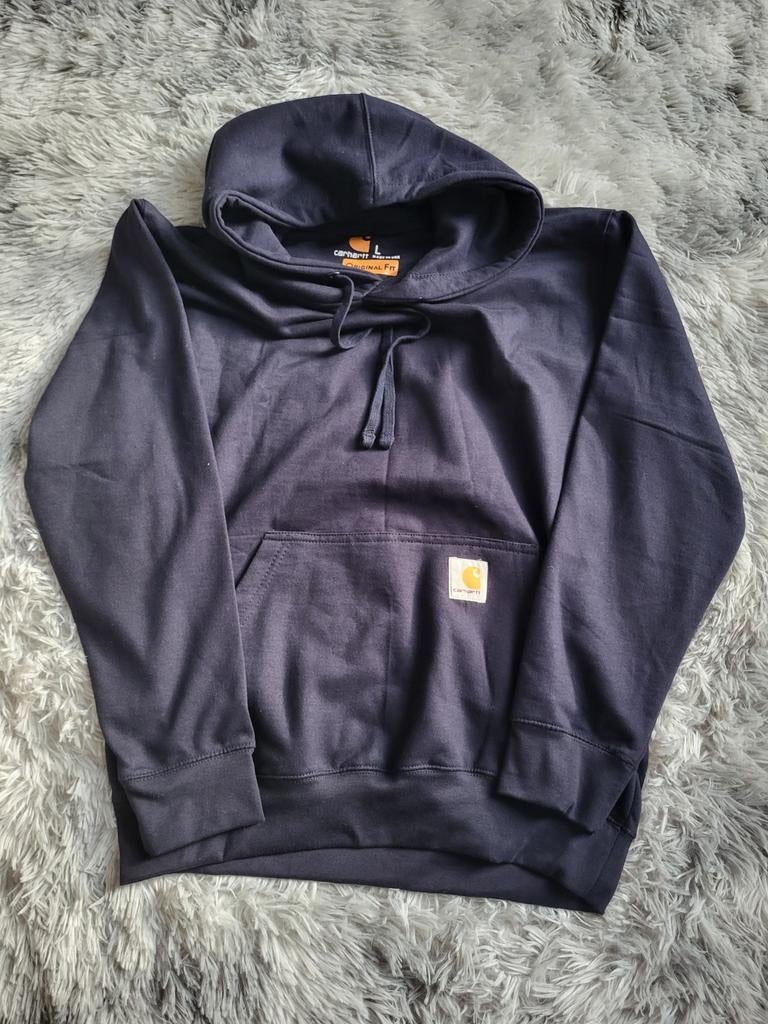 Carhartt Rework Hoodie [NIEUW] - Blauw - Maat L, Maat 52/54 (L), Blauw, Carhartt, Ophalen of Verzenden
