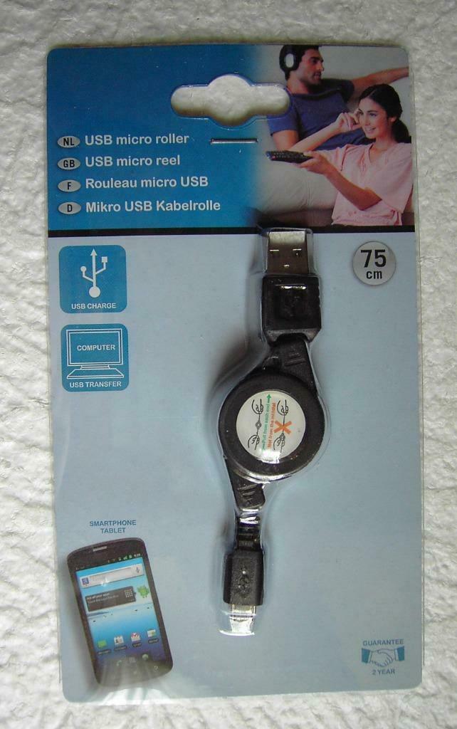 Câble Rétractable Micro USB, Enlèvement ou Envoi, Neuf