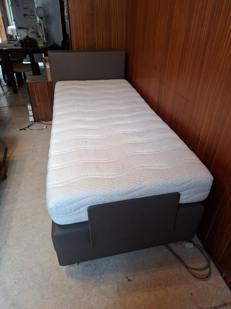 Sommier électrique, 90 cm, Une personne, Brun, Enlèvement