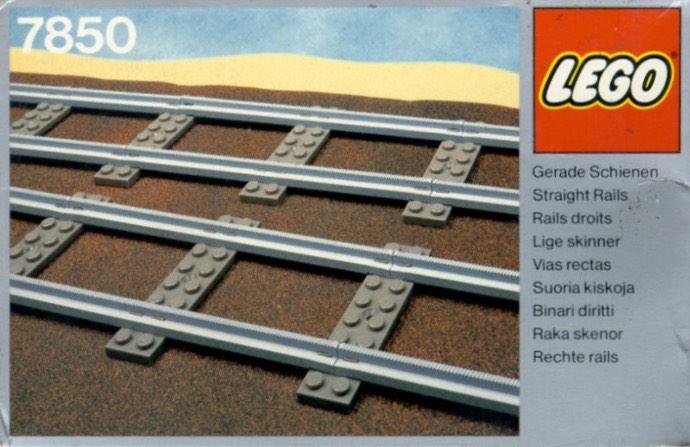 LEGO 7850 12 VOLT Rechte rails, Enlèvement ou Envoi, Utilisé, Briques en vrac, Lego