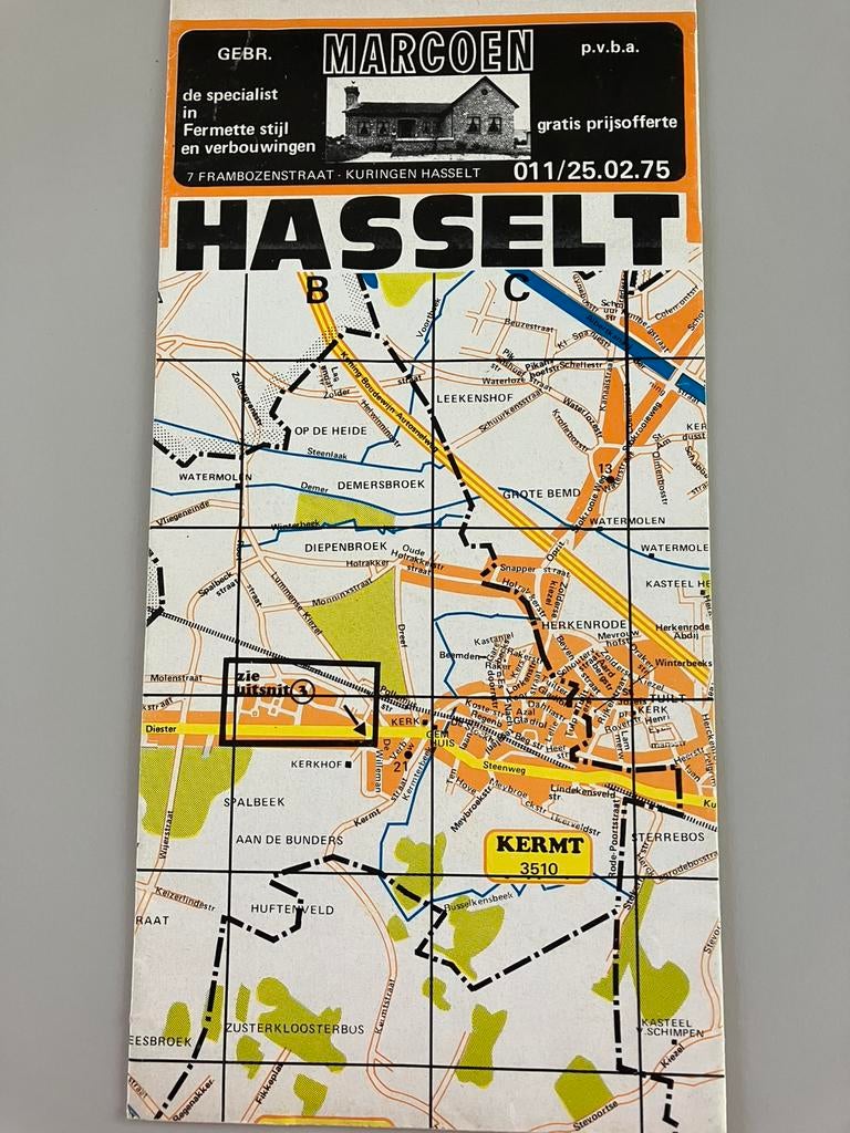 Stratenplan HASSELT., Boeken, Ophalen