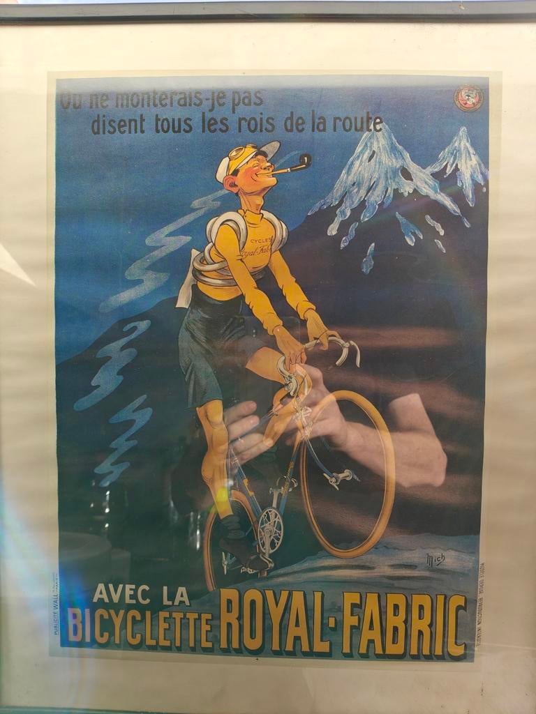 Vintage fiets poster, Ophalen of Verzenden