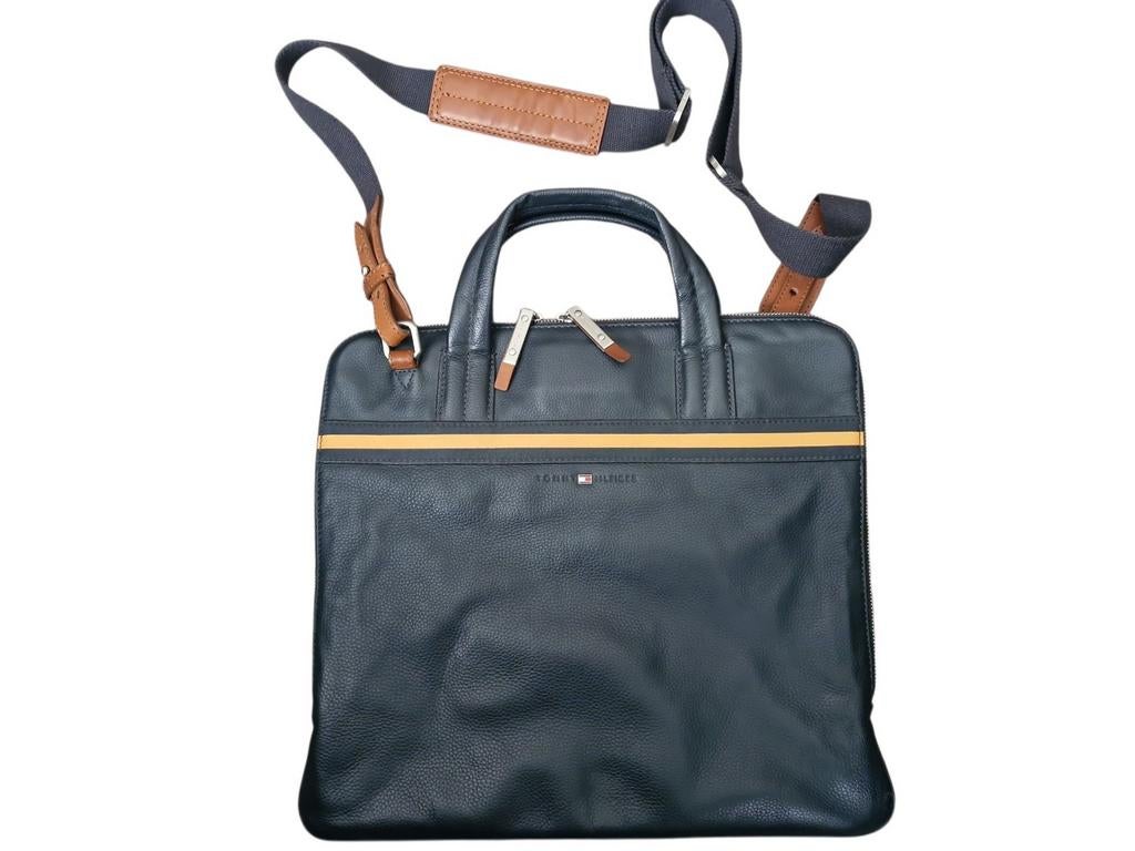sac ordinateur homme Tommy hilifiger en cuir