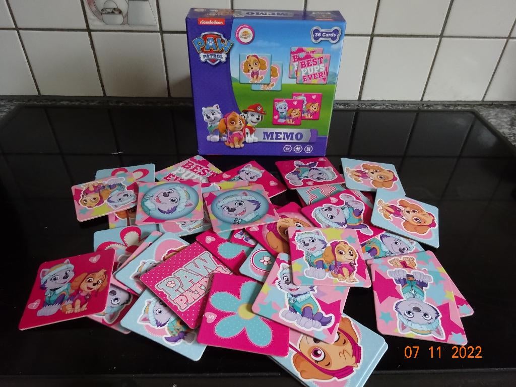 Kinderspelletje memory Paw Patrol *VOLLEDIG*PRIMA STAAT*, Ophalen of Verzenden