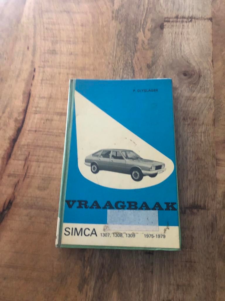 Vraagbaak,Simca 1307, 1308, 1309 van 1975-79, Ophalen of Verzenden