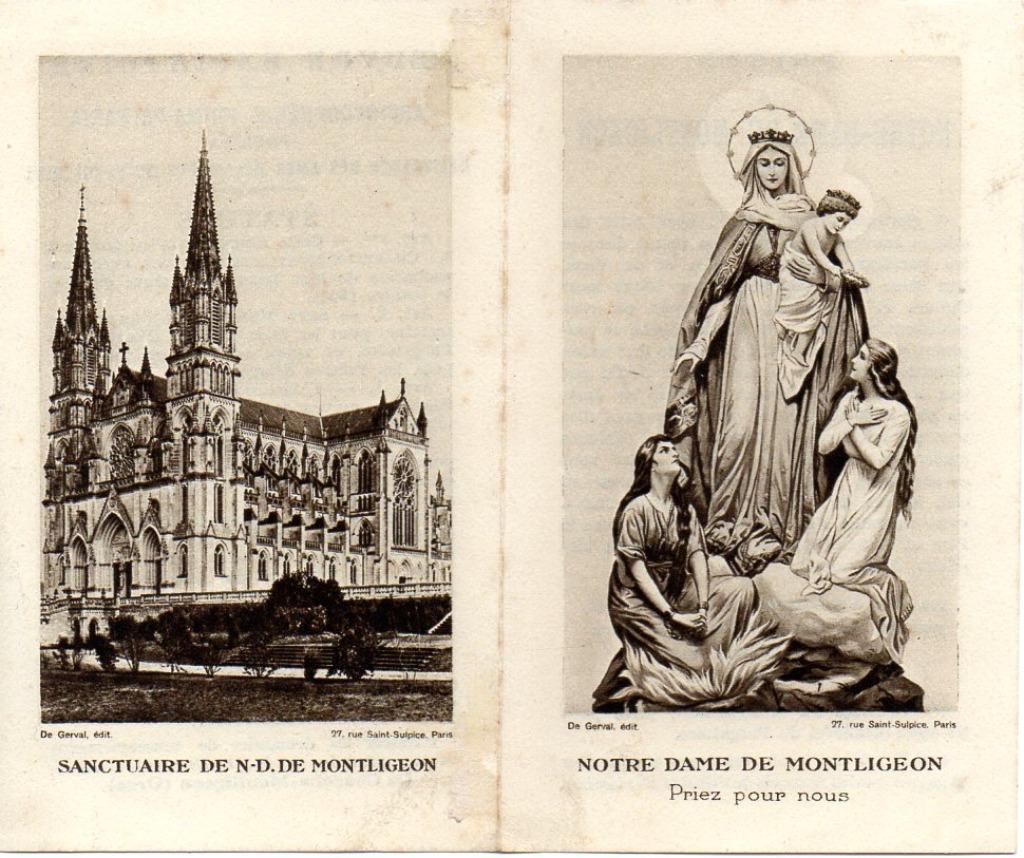 devotieprentje ND de Montligeon, Ophalen of Verzenden, Kaart of Prent, Christendom | Katholiek