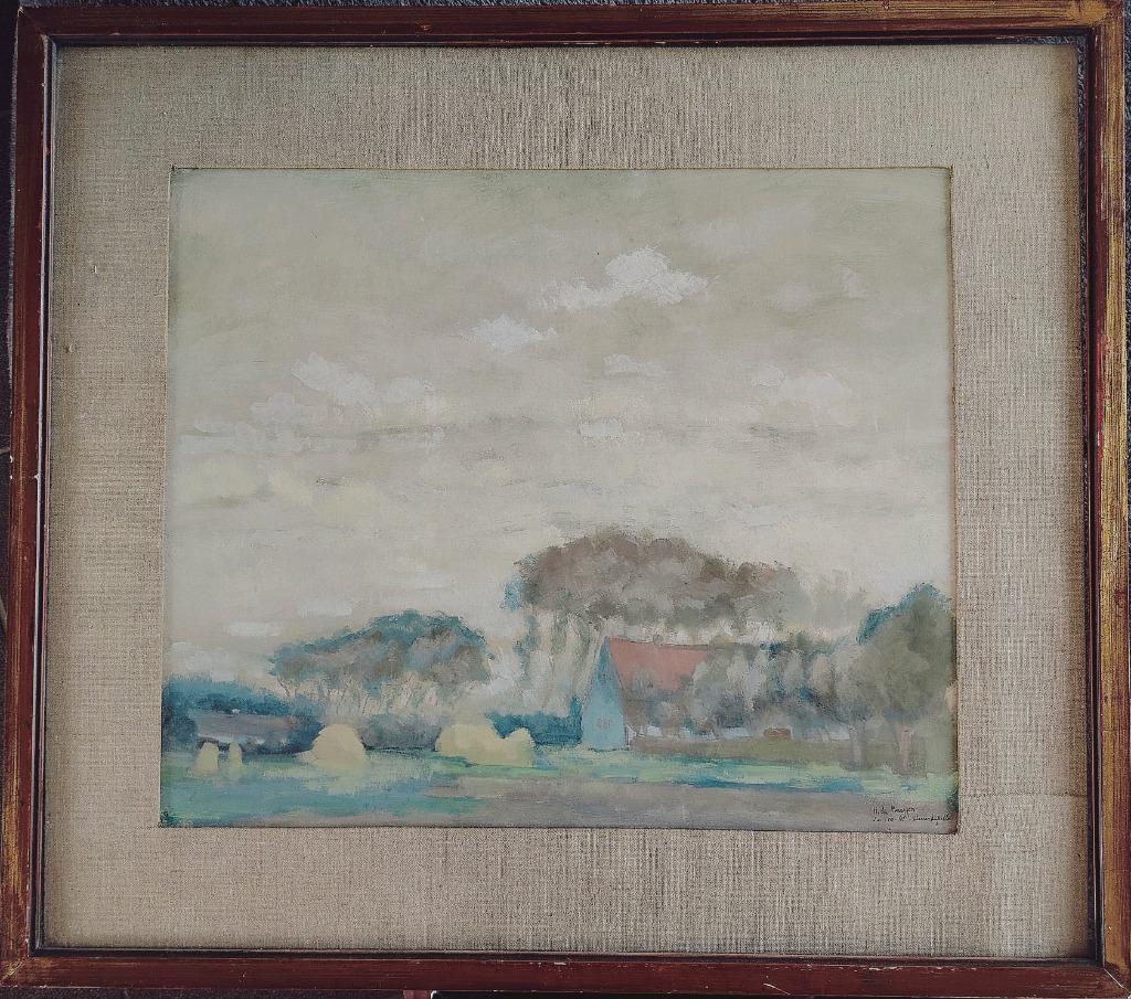 Ramskapelle schilderij 1941, Antiek en Kunst, Kunst | Schilderijen | Klassiek, Ophalen of Verzenden