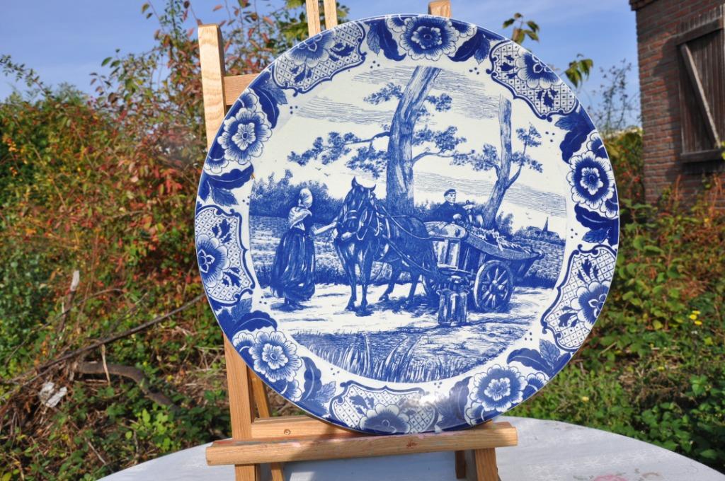 grand plat mural delft  (61), Antiquités & Art, Enlèvement ou Envoi