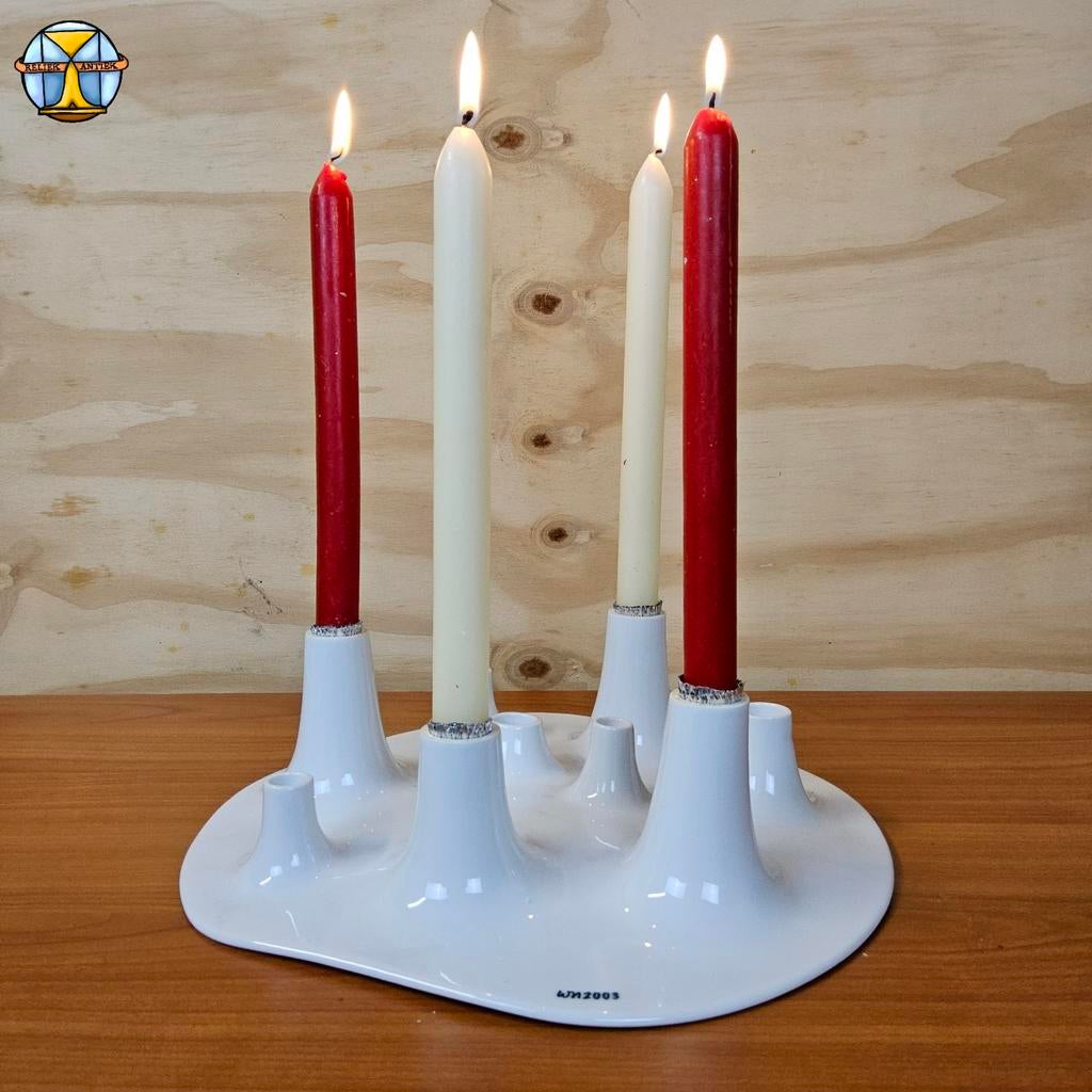 Chandelier en céramique design Willem Noyons + coupe à fruit, Enlèvement ou Envoi, Céramique ou Poterie