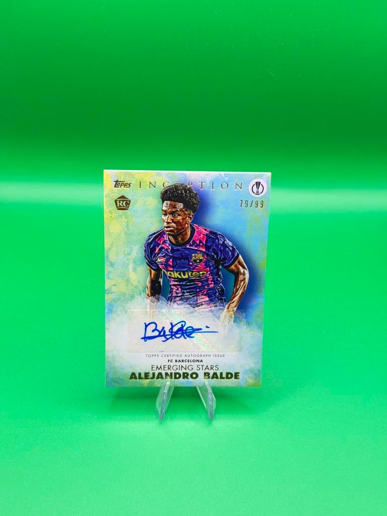 Alejandro Balde /99 RC Autograph Topps Inception 2021-2022, Enlèvement ou Envoi, Comme neuf