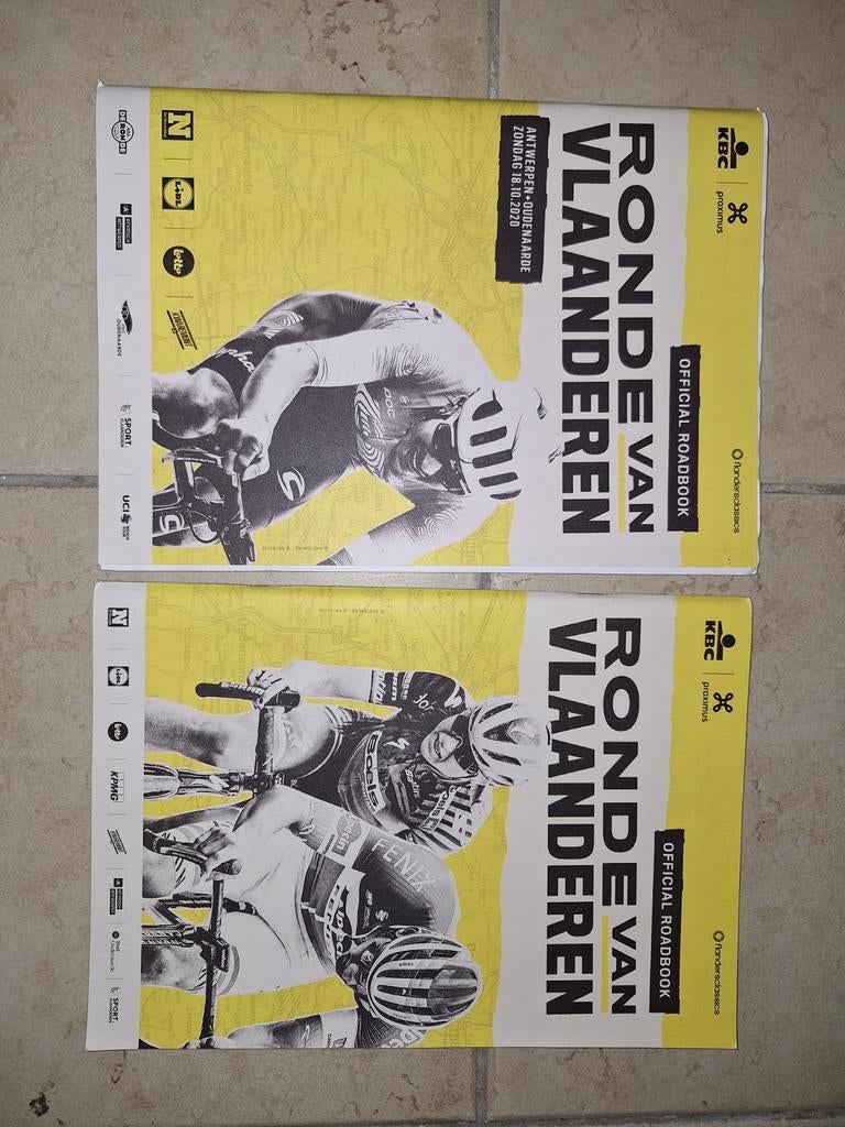 Roadbooks Ronde van Vlaanderen 2020 en 2021, Ophalen of Verzenden, Zo goed als nieuw