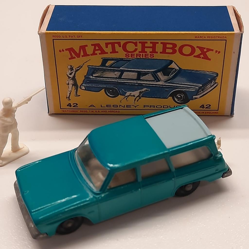 Série MATCHBOX/LESNEY N 42 : STUDEBAKER LARK STATION WAGON, Enlèvement, Neuf, Voiture, Lesney