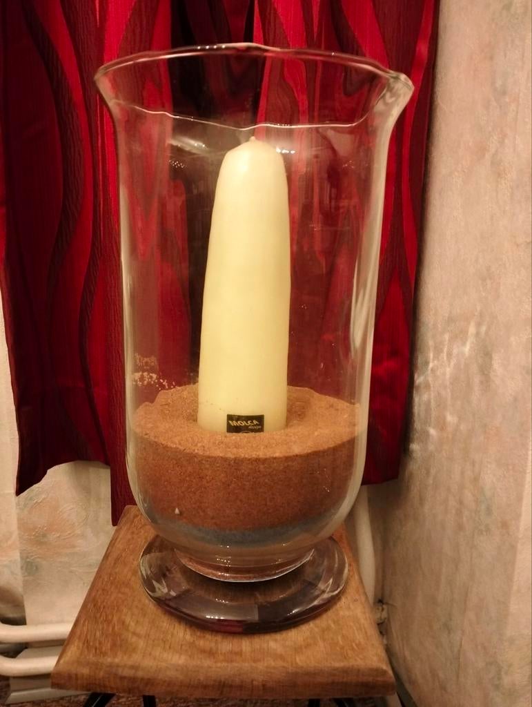 Vase Hurricane H31cm, Ophalen, Zo goed als nieuw, Kaars