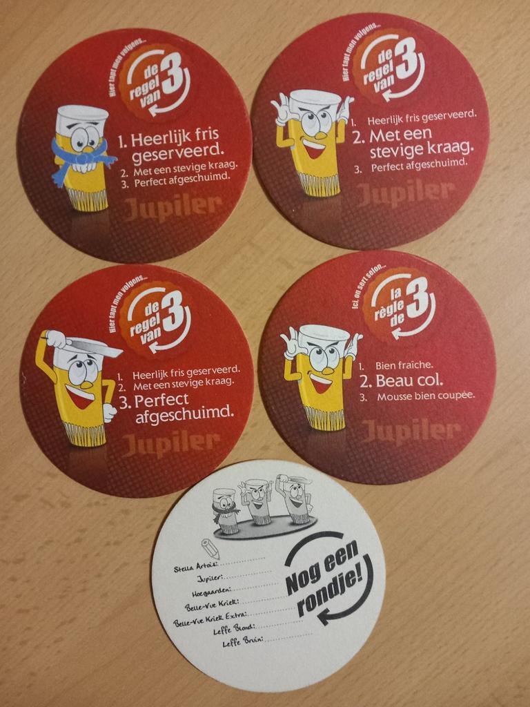 Bierviltjes Jupiler (8), Ophalen of Verzenden, Zo goed als nieuw, Jupiler