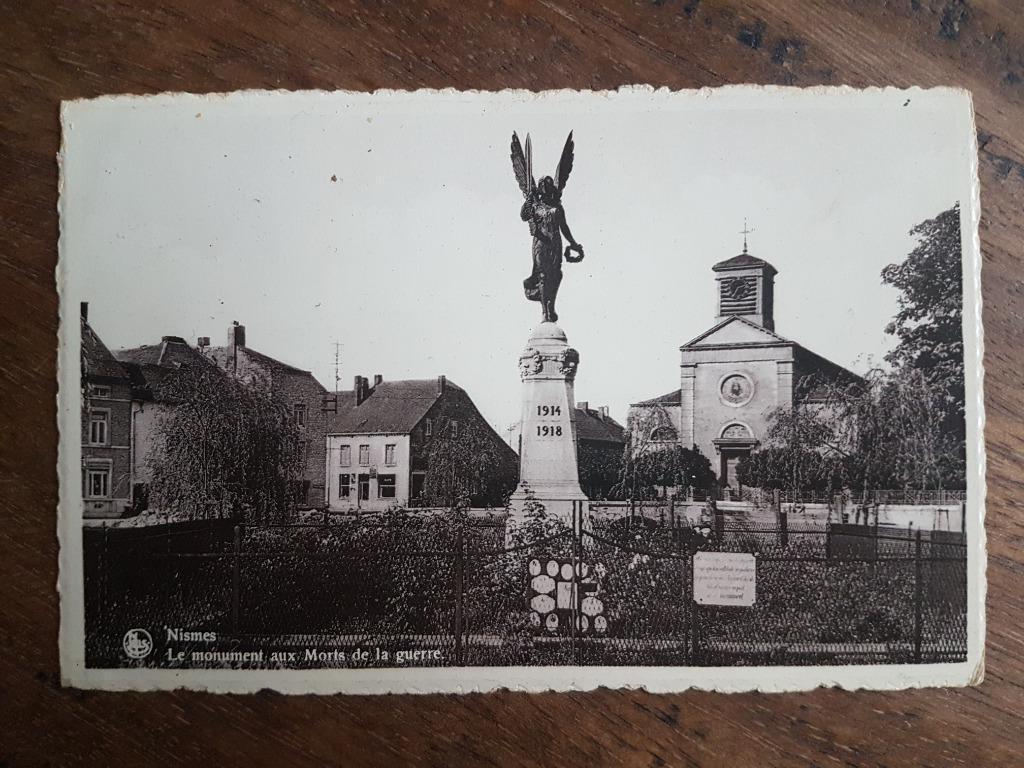 Carte postale Nismes Monument Morts guerre War Memorial, Enlèvement ou Envoi, 1940 à 1960, Non affranchie, Namur