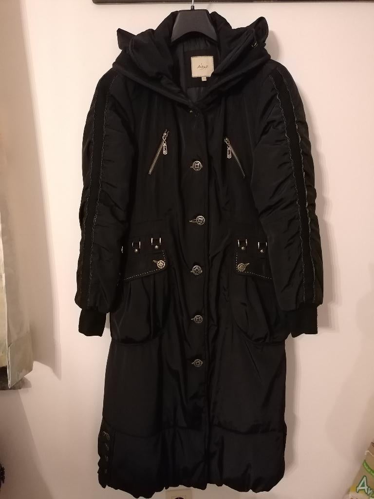 Parka long noir brillant, femme, Taille L. 😍, Taille 38/40 (M), Alexo, Enlèvement ou Envoi, Autres types