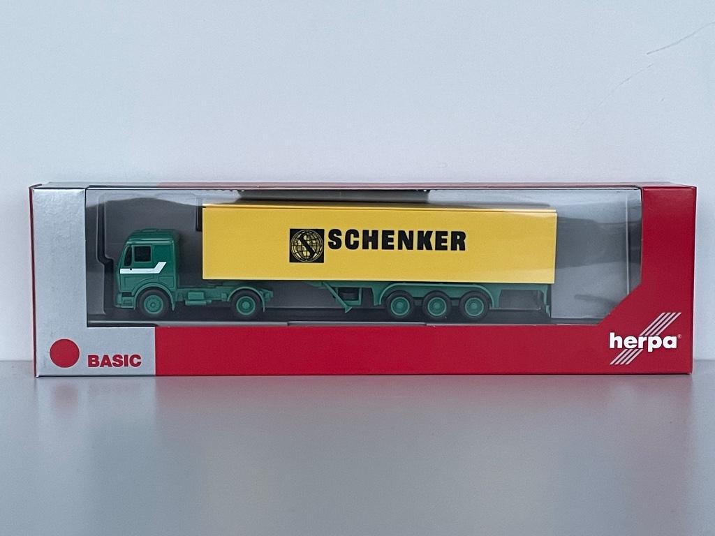 Herpa MB NG Schenker 1/87, Hobby en Vrije tijd, Modelauto's | 1:87, Zo goed als nieuw, Bus of Vrachtwagen, Herpa, Ophalen of Verzenden