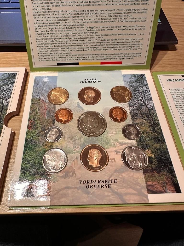 muntset stempelglans Zoo Antwerpen 1993, Postzegels en Munten, Verzenden, Overig, Setje