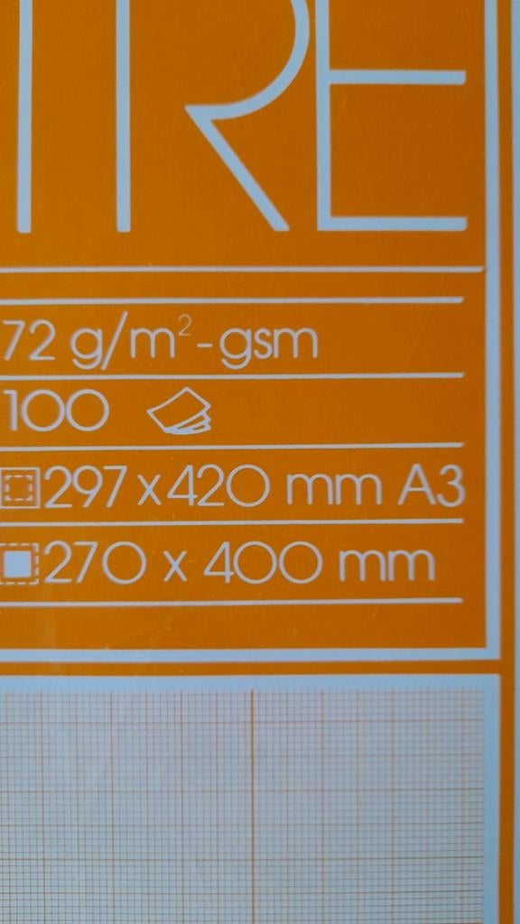 Papier millimètre A3