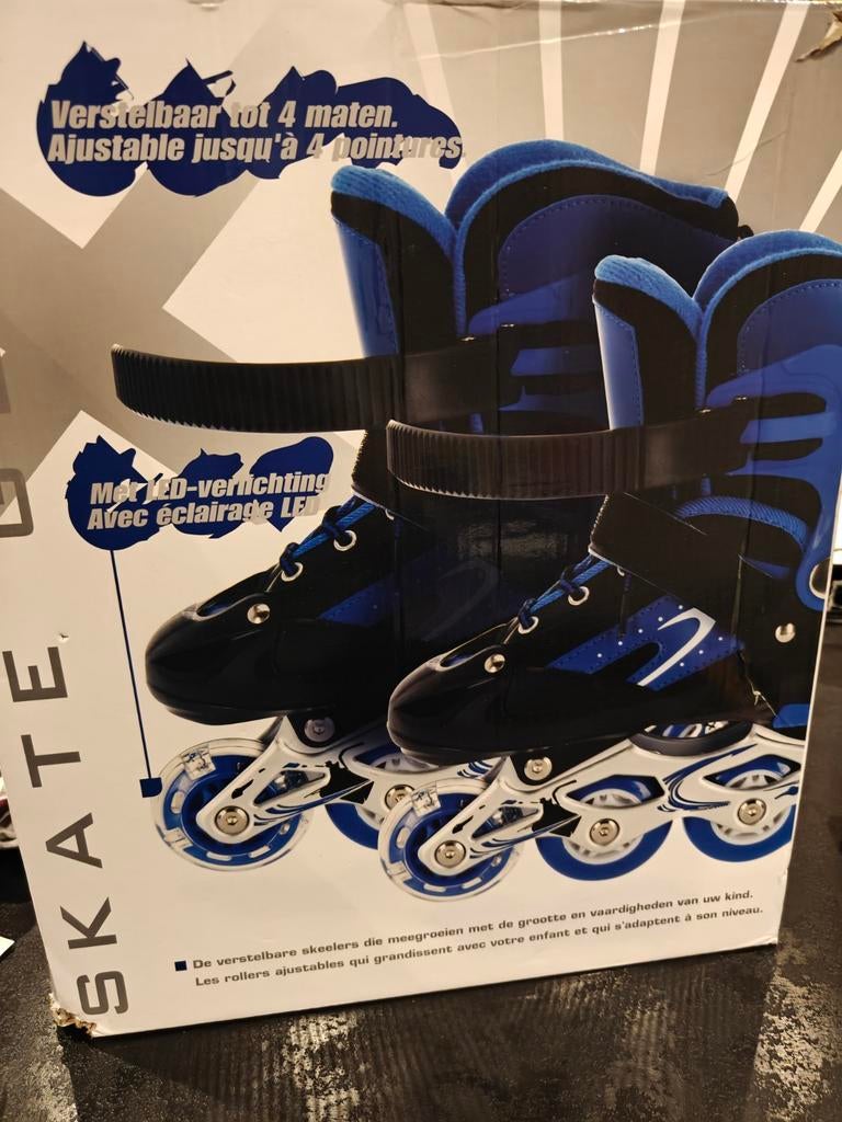 Verstelbare inlineskates voor kinderen maat 31-34, Sport en Fitness, Verstelbaar, Kinderen, Zo goed als nieuw, Inline skates 4 wielen