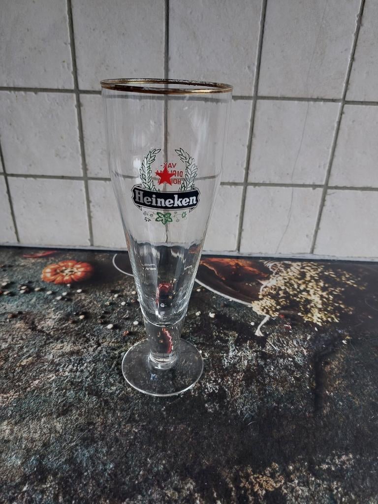 Heineken verzamel glas, Verzamelen, Ophalen of Verzenden, Zo goed als nieuw, Glas of Glazen, Heineken