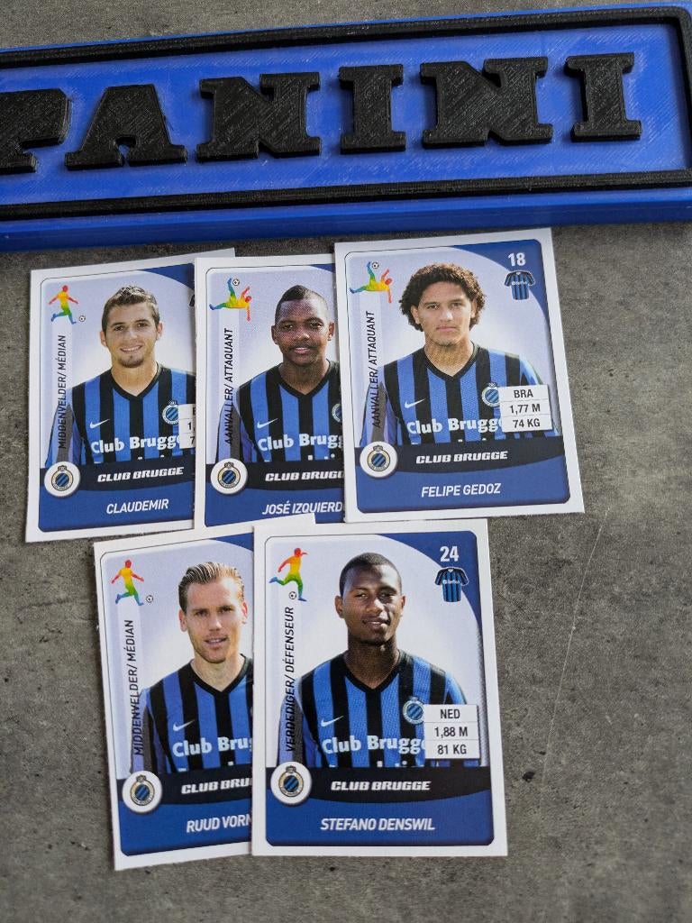 Panini FOOTBALL 2015 5 STICKERS CLUB BRUGGE MERCATO  voetbal, Ophalen of Verzenden, Nieuw