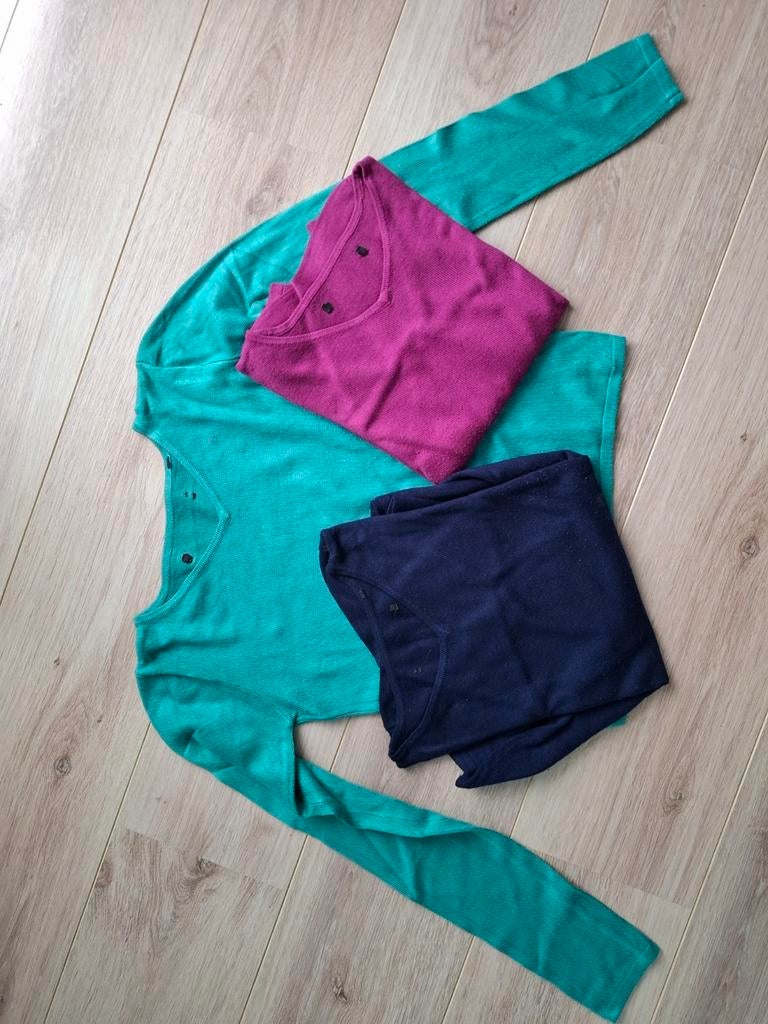Trui lange mouwen, 3 kleuren, Kleding | Dames, Ophalen of Verzenden, Zo goed als nieuw, Groen