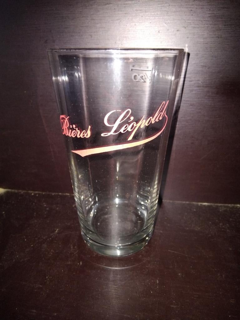 Verre à bière au levain Bieres Leopold, Collections, Enlèvement ou Envoi, Verre à bière