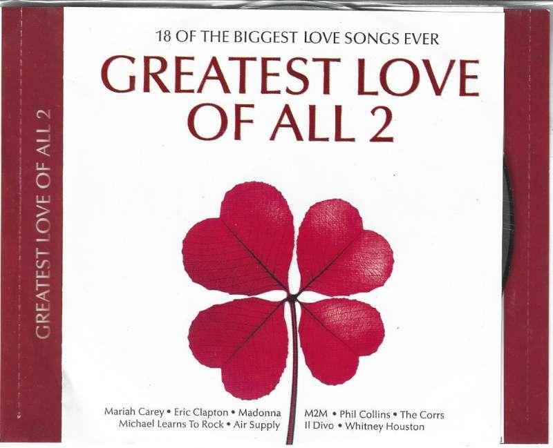 CD Greatest Love of All 2 18 of the Biggest Love Songs ever, Enlèvement ou Envoi, Comme neuf, Pop