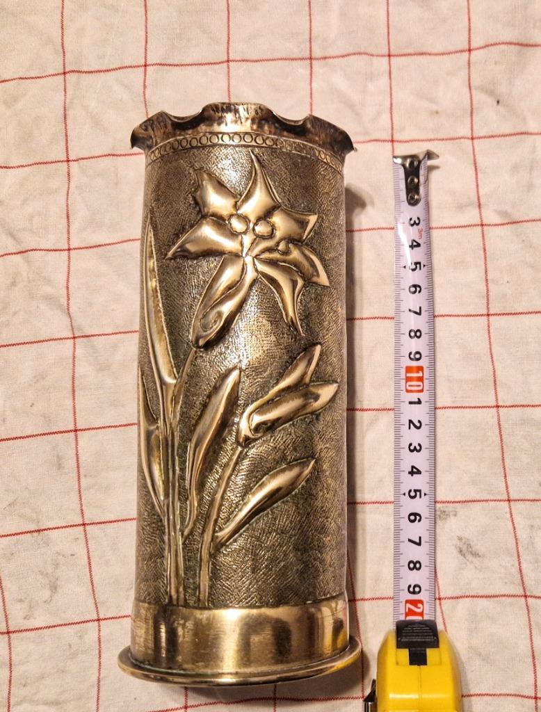 WW1 Obus 14-18 vanuit 1915 prachtig+historisch item., Ophalen, Landmacht, Hulzen of Bodemvondsten
