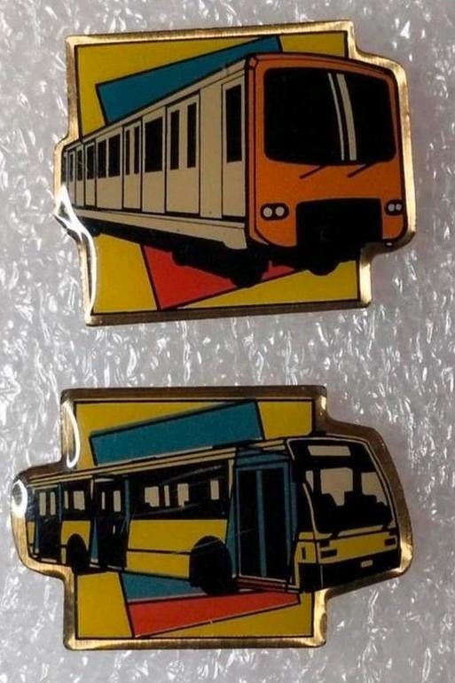 Pins S.T.I.B année 80-90, Enlèvement ou Envoi