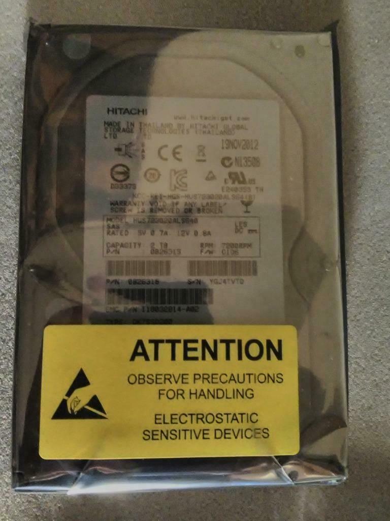 HITACHI 2TB 7.2K SAS 6GB/s 3.5" HDD HUS723020ALS640, Informatique & Logiciels, Disques durs, Utilisé, Serveur, Interne, SAS, Enlèvement ou Envoi