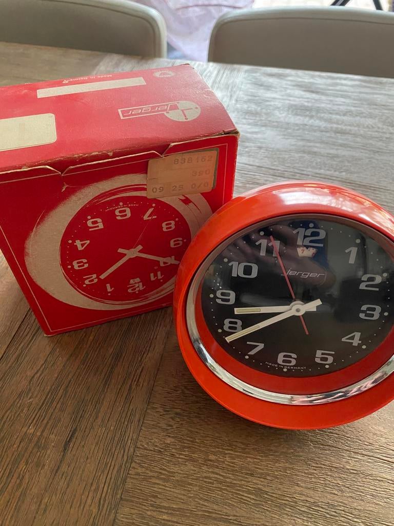 Jerger space age vintage wekker, Enlèvement, Neuf