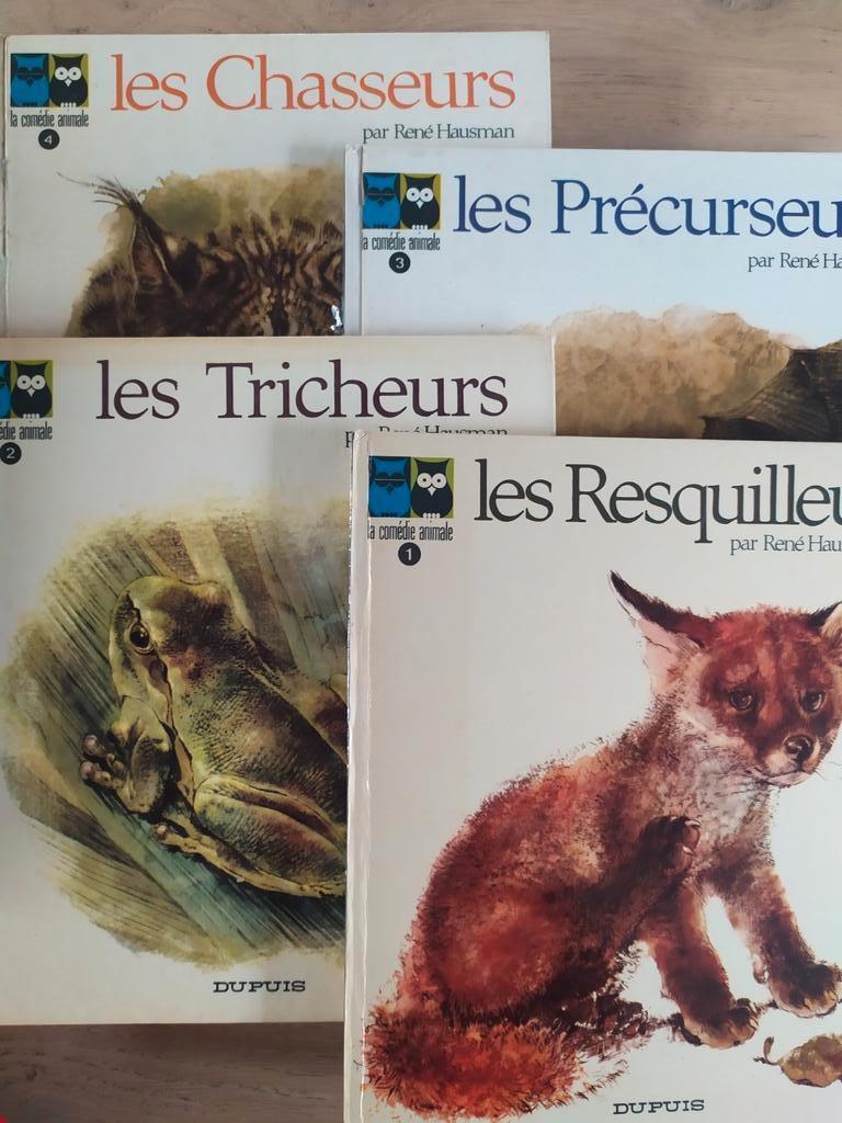 Hausman La comédie animale 1 2 3 4 complète + dédicace, Boeken, Gelezen, Meerdere stripboeken, Ophalen of Verzenden, Hausman