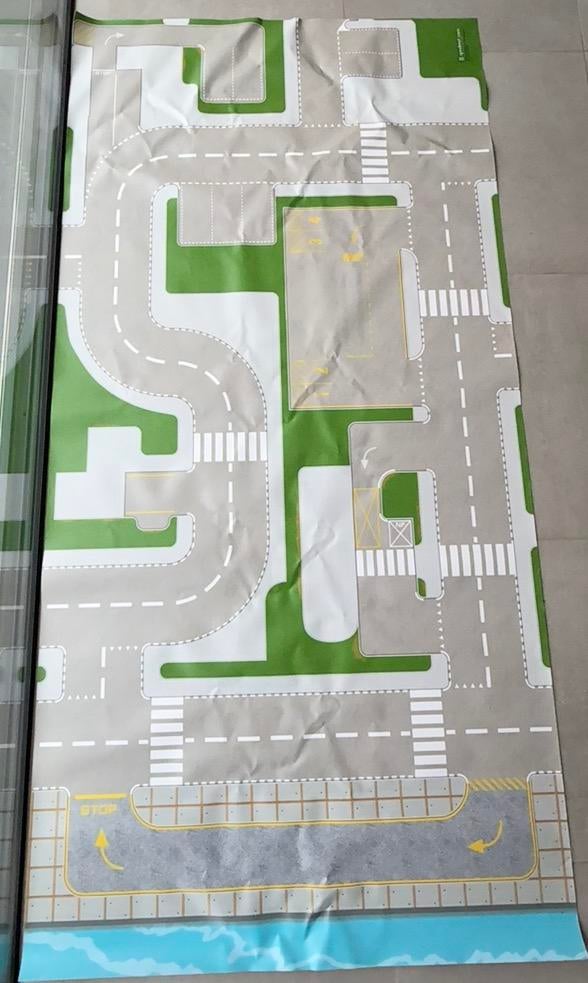 Lego - speelmat verkeer 205x100cm, Ophalen, Zo goed als nieuw