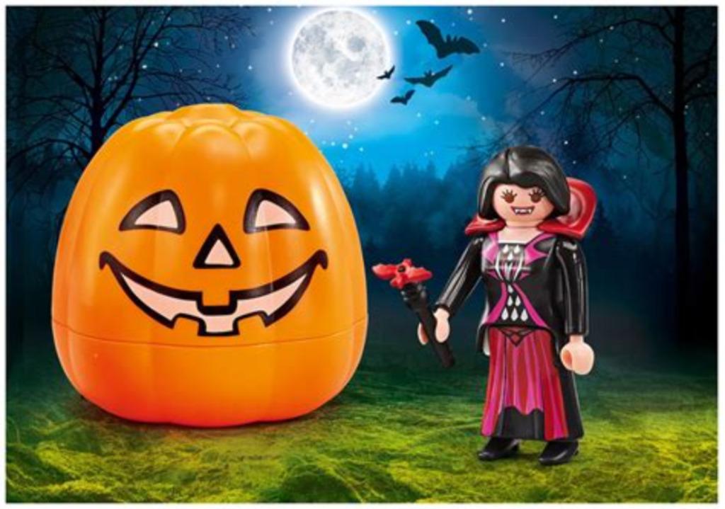 playmobil sets thema halloween pompoen gevuld met poppetje, Kinderen en Baby's, Ophalen of Verzenden, Nieuw, Complete set