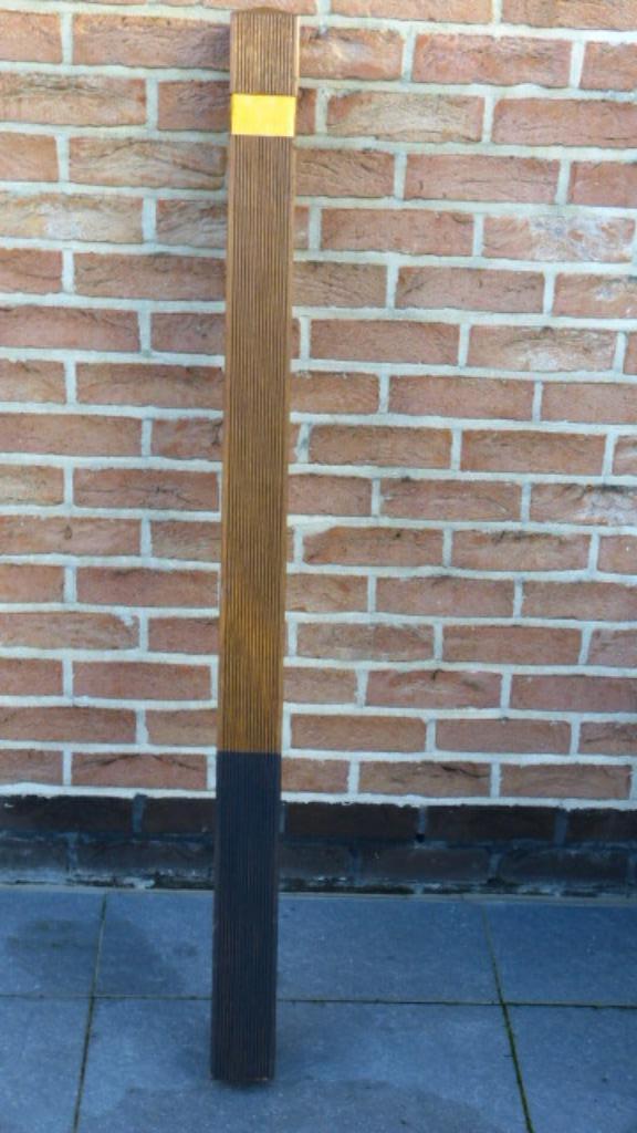 Bankirai diamantkop-palen 140cm, kopmaat 9x9, Tuin en Terras, Ophalen, Nieuw, Hout