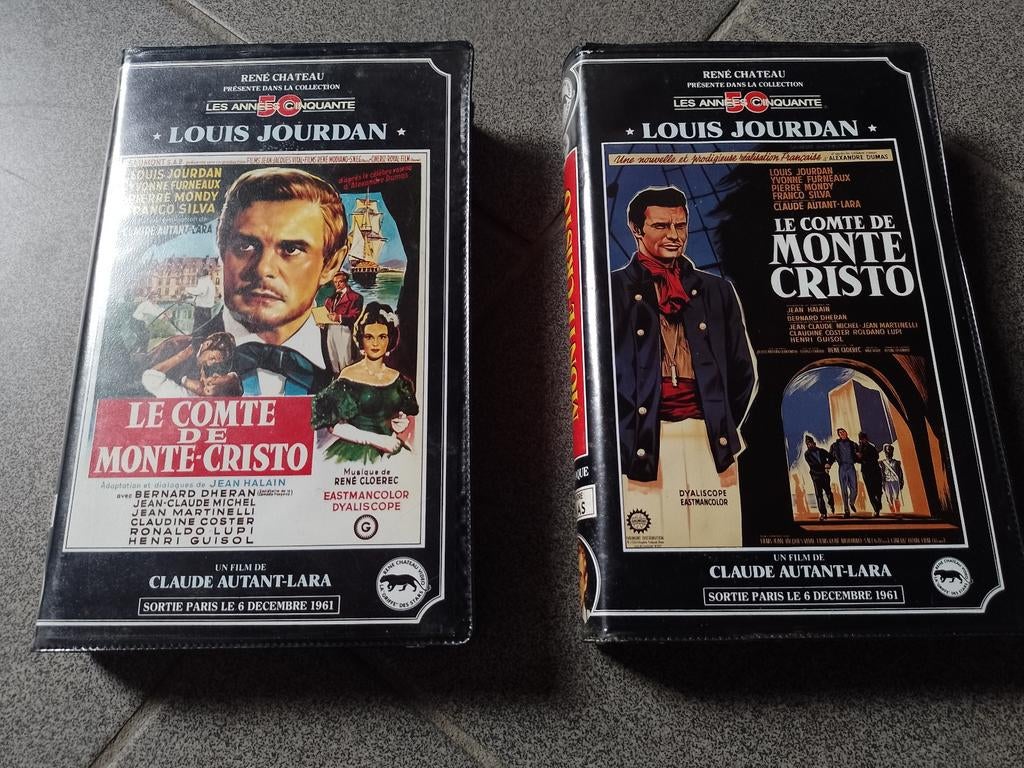 Te koop in 2 VHF René Château Le Comte De Monte Cristo, Alle leeftijden, Ophalen of Verzenden, Zo goed als nieuw, Actie en Avontuur