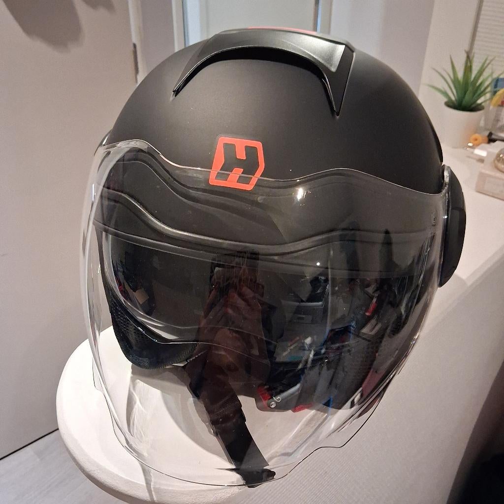 Scooterhelm, Fietsen en Brommers, Brommerhelmen, Ophalen, Zo goed als nieuw, Medium, HEVIK