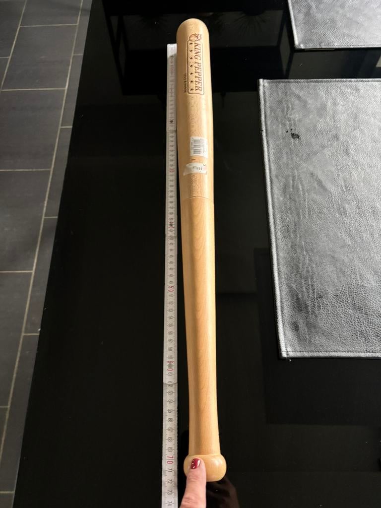 Pepermolen honkbalknuppel 70cm, Ophalen, Zo goed als nieuw