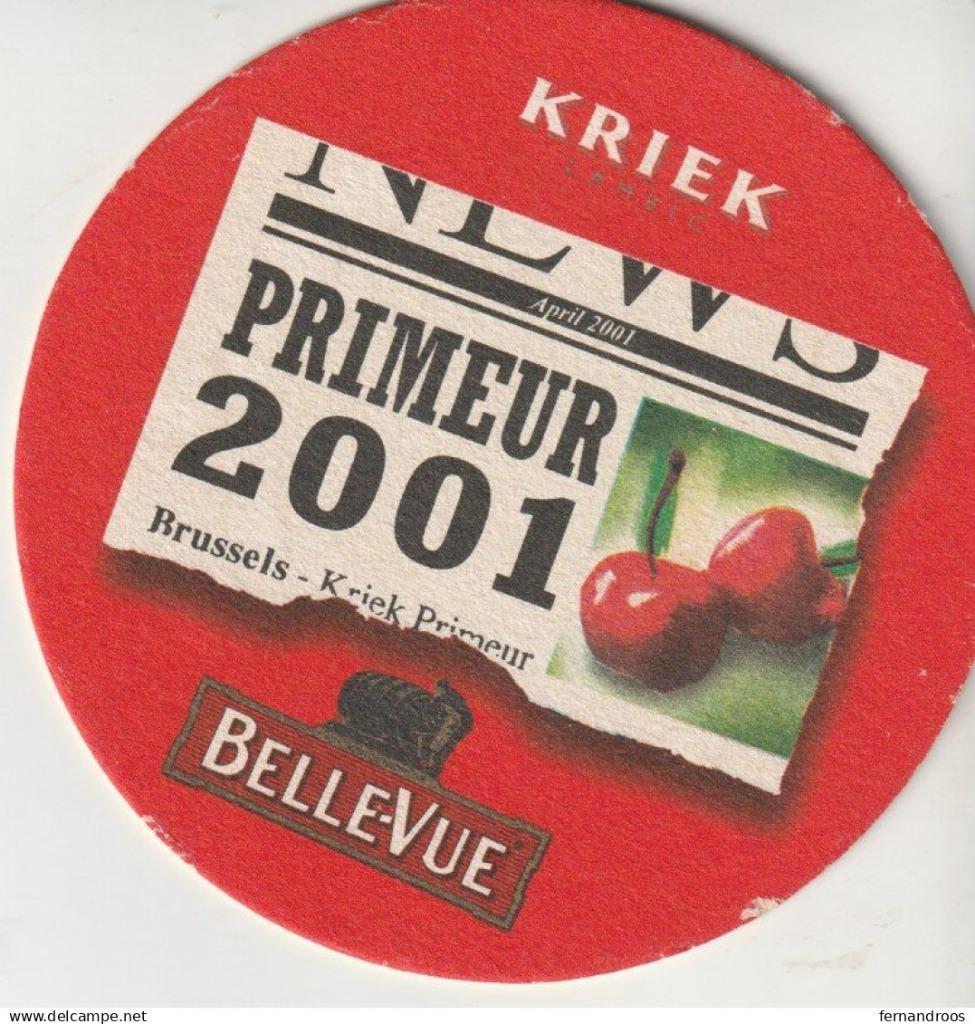 SOUS-BOCK SOUS-VERRE KRIEK PRIMEUR 2001 BELLEVUE, Enlèvement ou Envoi, Neuf, Sous-bock, Autres marques