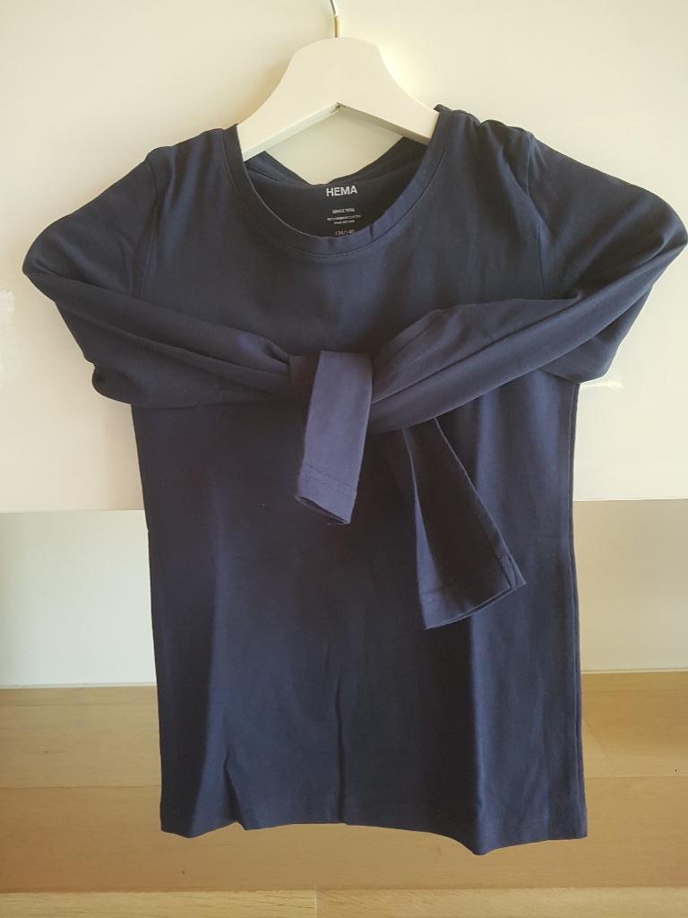 Longsleeve blauw NIEUW! (maat: 134-140), Kinderen en Baby's, Kinderkleding | Maat 134, Jongen of Meisje, Nieuw, Ophalen of Verzenden