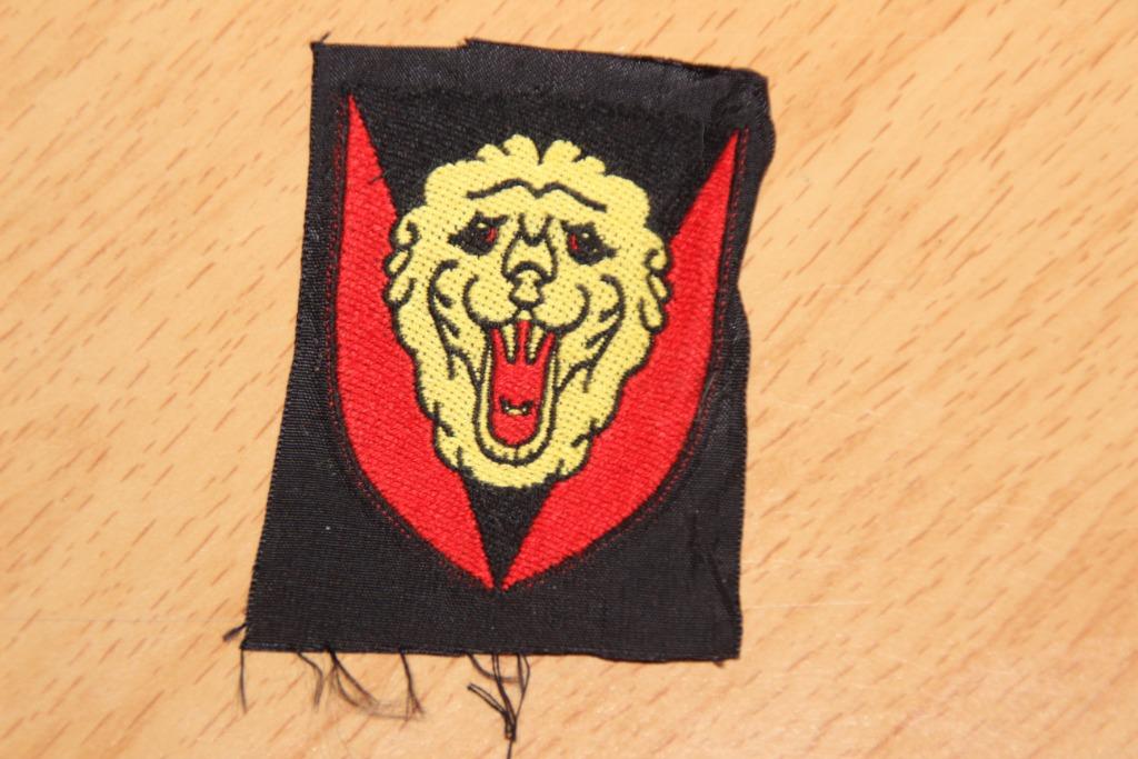ABL stoffen badge van de "2e Infanterie Divisie", Verzamelen, Verzenden, Landmacht, Embleem of Badge