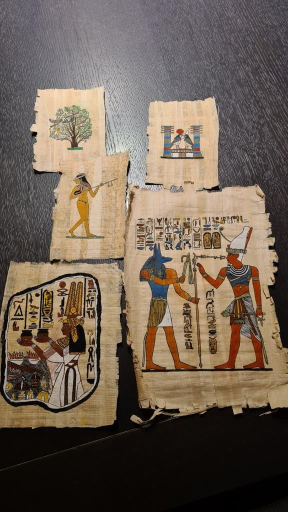 papyrus égyptiens peints mains, Enlèvement ou Envoi