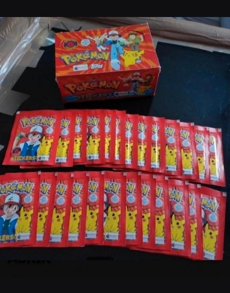 5 POCHETTES POKEMON MERLIN TOPPS SERIE 1, Enlèvement ou Envoi, Comme neuf